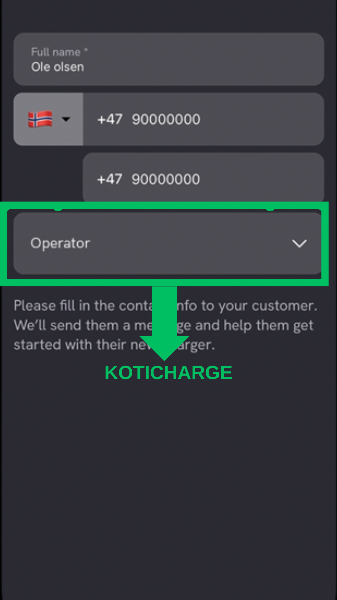 Defa Power Setup -sovellus – KotiChargen valinta
