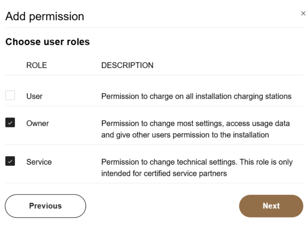 Zaptec Portal – operaattorin lisääminen, vaihe 2