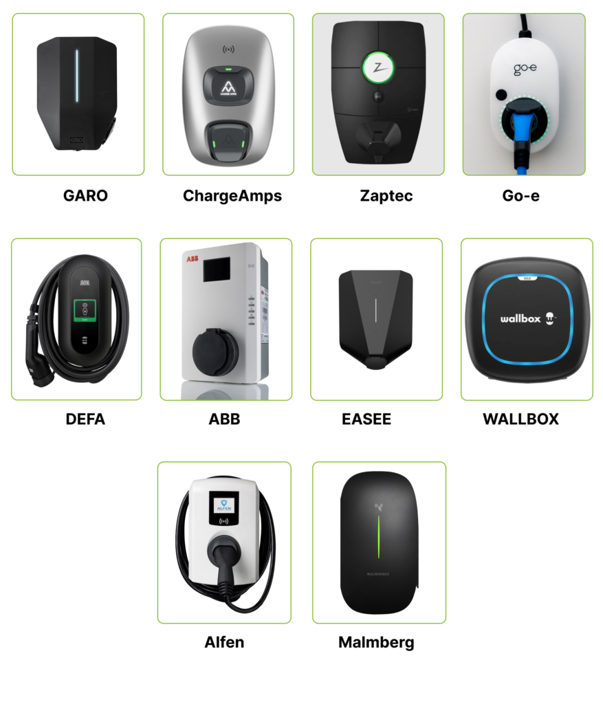KotiCharge EV charging supported brands